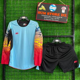 Bộ Quần Áo Bóng Đá Cao Cấp Thủ môn Rollmes Thiên Thanh-Áo Đá Banh Mẫu Mới, Cực Đẹp, Giá Rẻ