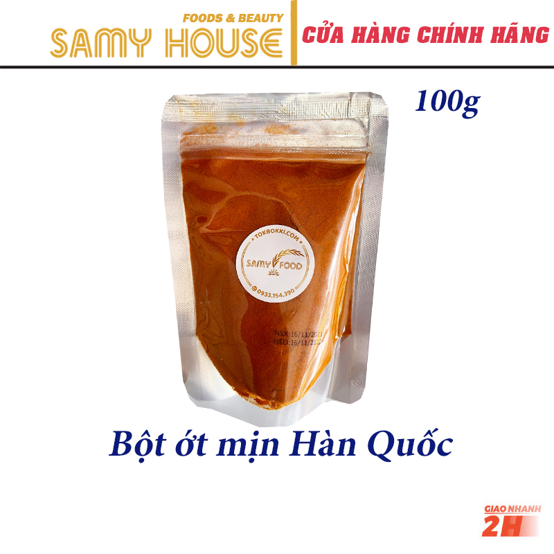 Bột ớt mịn hàn quốc 100g