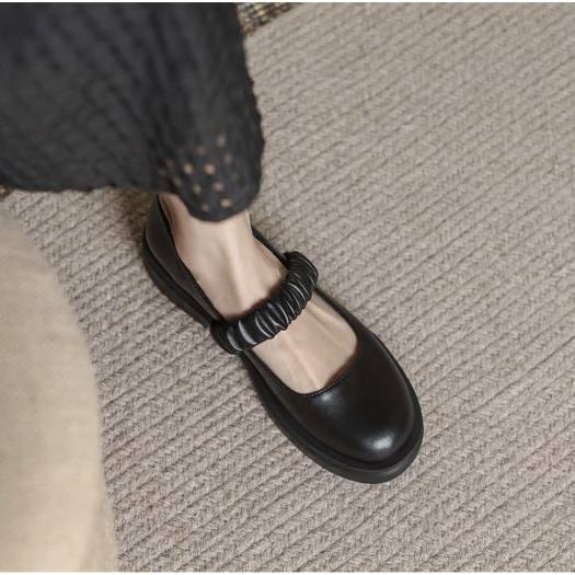 Giày đốc nữ tiểu thư quai nhún phong cách Hàn Quốc cực xinh