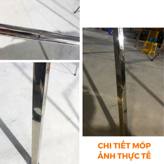 Thanh Lý Giàn Phơi Đồ có Bánh Xe Bị móp do vận chuyển, Loại Khung Phơi Kèm Giá Sào Thông Minh, Cây INOX Treo Quần Áo