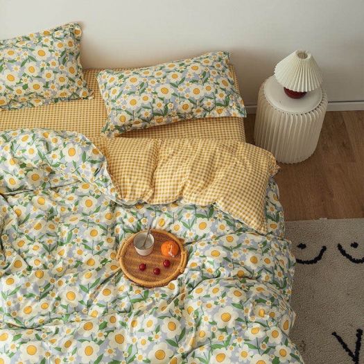◈∋ Set chăn ga gối cotton poly - họa tiết hoa quả mẫu mới bổ sung ( không kèm ruột )