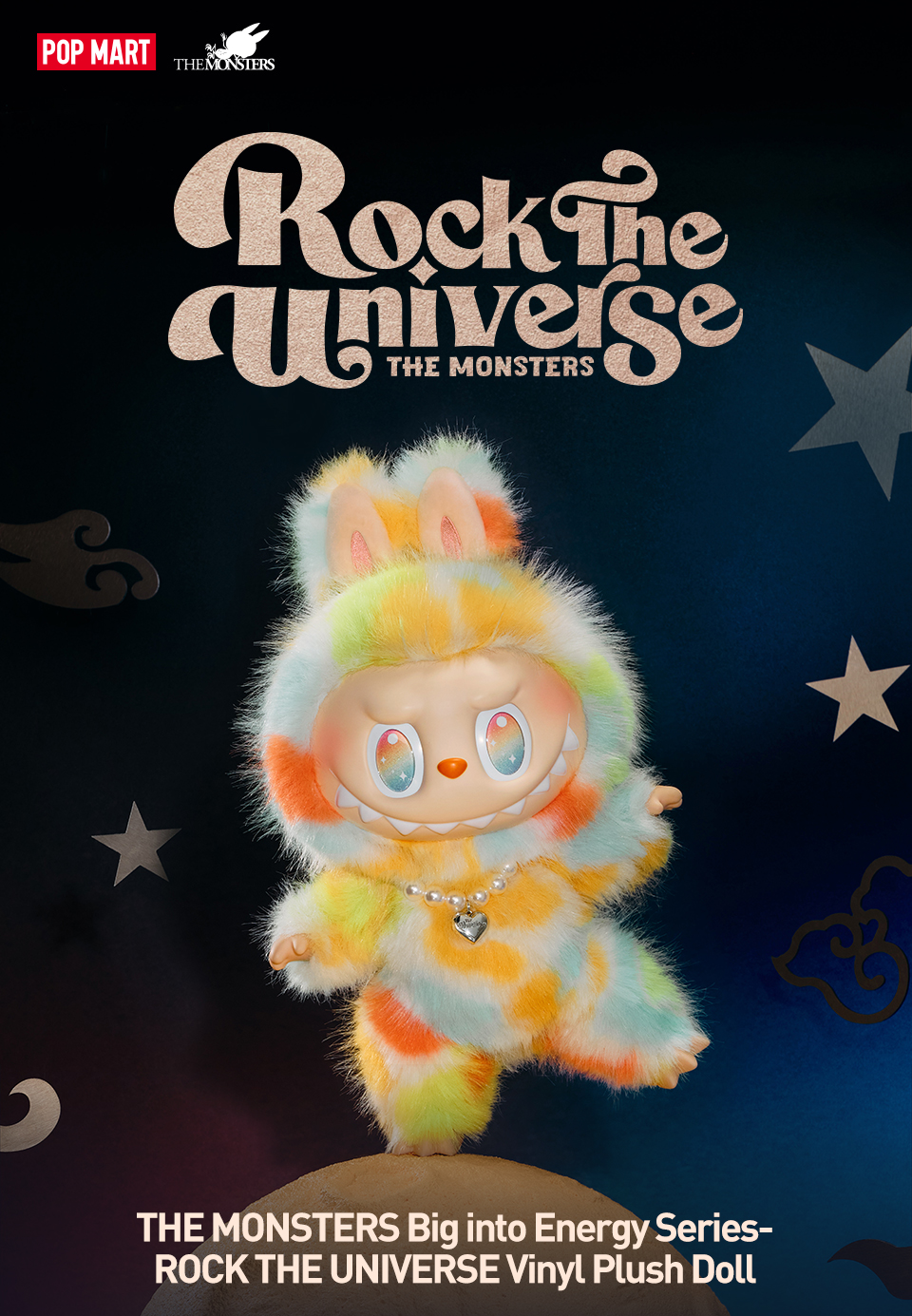 POPMART Big into Energy ROCK LABUBU ラブブ POP MART THE MONSTERS Big into Energy Series-ROCK THE UNIVERSE