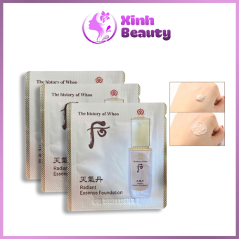 10 Gói Kem Nền, Kem Nền Chính Hãng, Kem Nền Che Khuyết Điểm Tái Sinh Da Whoo Cheongidan Radiant Foundation SPF35/PA++