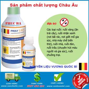 Dung dịch diệt ruồi Proly 2.5CS diệt trừ các loại ruồi