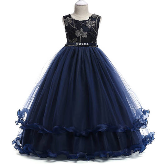 Đầm Công Chúa MQATZ Cho Bé Gái, ĐẦM LƯỚI Dự Tiệc, Đám Cưới, A-Line 3-12 Tuổi LP-76