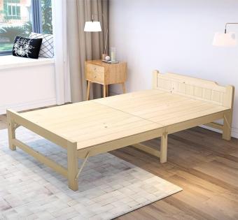 Giường ngủ gỗ thông gấp gọn tặng kèm đệm, có 5 kích thước chiều ngang 60cm - 80cm - 1m - 1m2 - 1m5