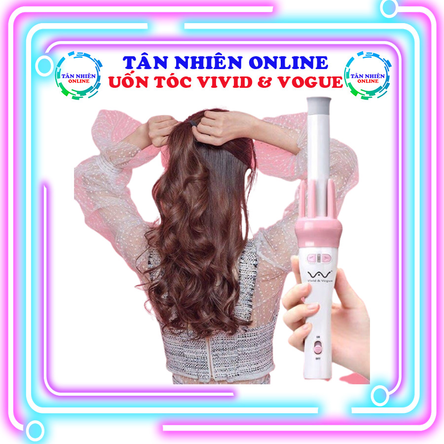 [Hỏa tốc] Máy Uốn Tóc Xoay Tự Động Vivid & Vogue làm đẹp không khó, máy làm tóc chuyên nghiệp, Tân Nhiên Online