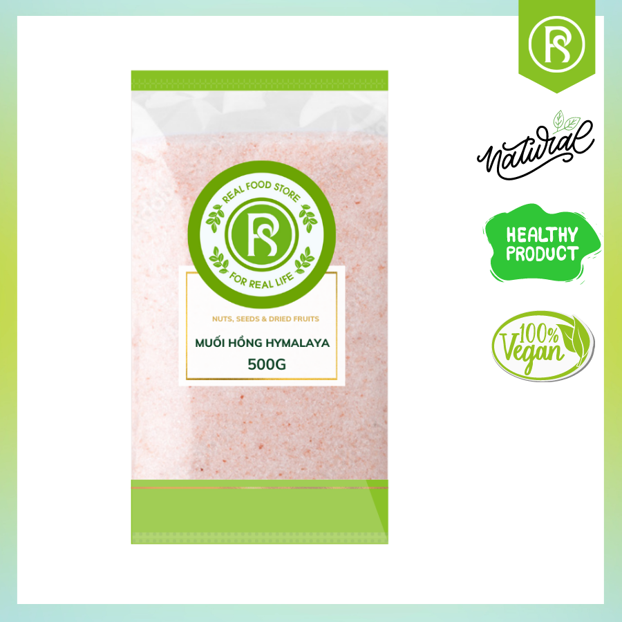 Muối hồng himalaya hạt nhuyễn 1kg real food