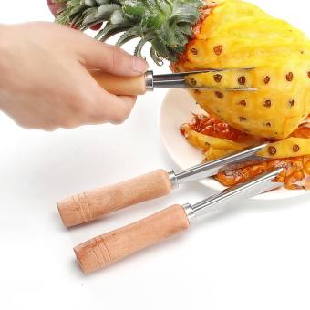 Dụng Cụ Cắt Gọt Mắt Dứa Siêu Nhanh Và Tiện Dụng/ Dao Gọt Thơm Inox Cán Gỗ/ Dụng Cụ Gọt Mắt Dứa Thơm Khóm Siêu Nhanh