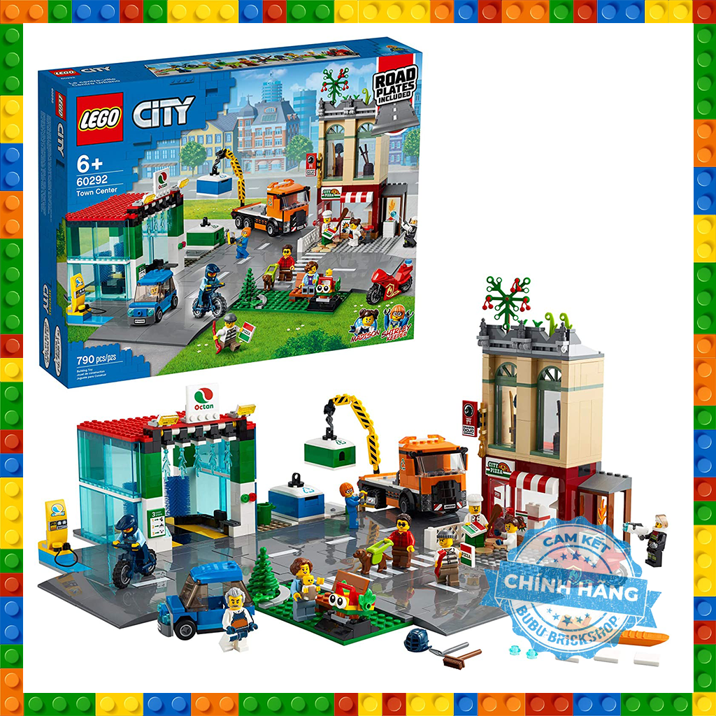 Lego city 60292 - town center - bộ xếp hình lego trung tâm thành phố