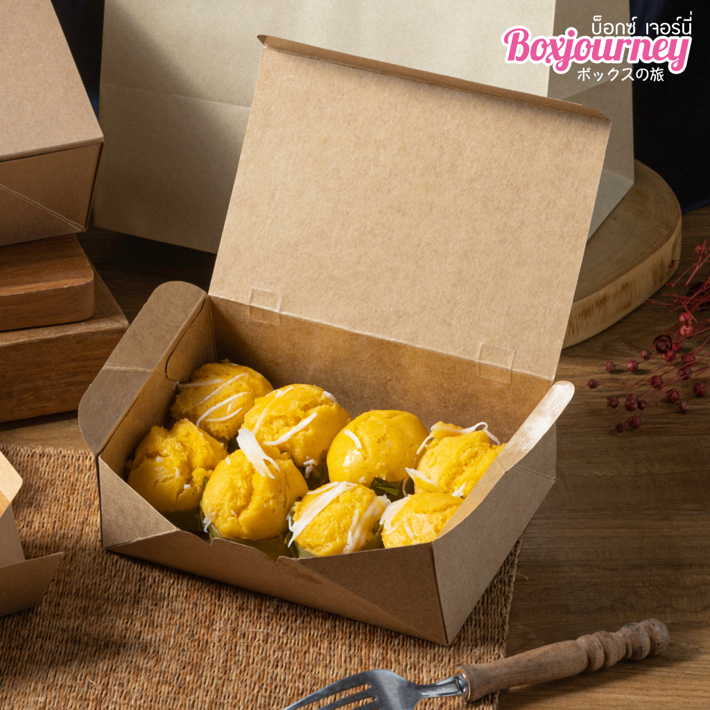Boxjourney POP UP Box 13.7 X 19.7 X 6.7 Cm, Kraft Paper, Size L (50 item/pack) ราคา 530 บาท*ส่งฟรี