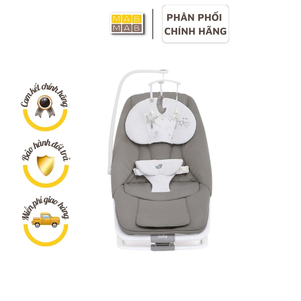 Ghế rung trẻ em Joie Dreamer cho bé từ sơ sinh đến 15kg- Hàng chính hãng BH 1 năm
