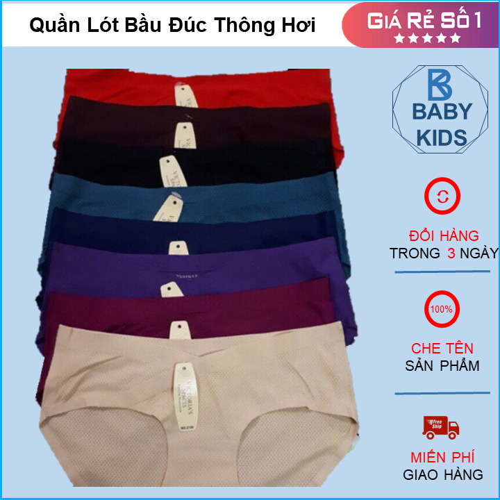 Quần lót bầu, quần lót bầu đúc thông hơi, quần lót bầu và sau sinh cạp chéo chất đúc su thông hơi kháng khuẩn