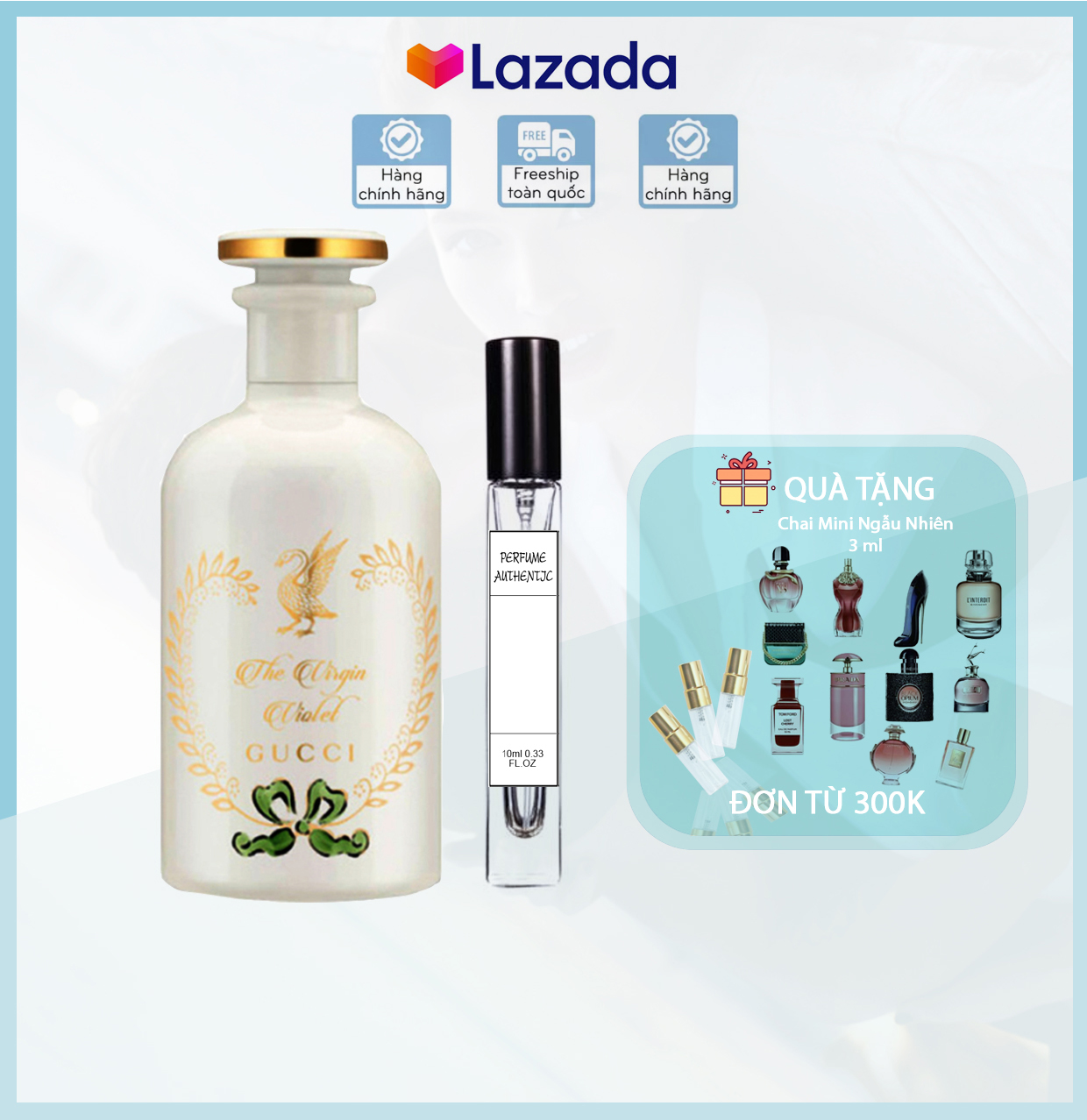 [chai chiết] Nước Hoa Unisex Ⓖucci The Virgin Violet EDP