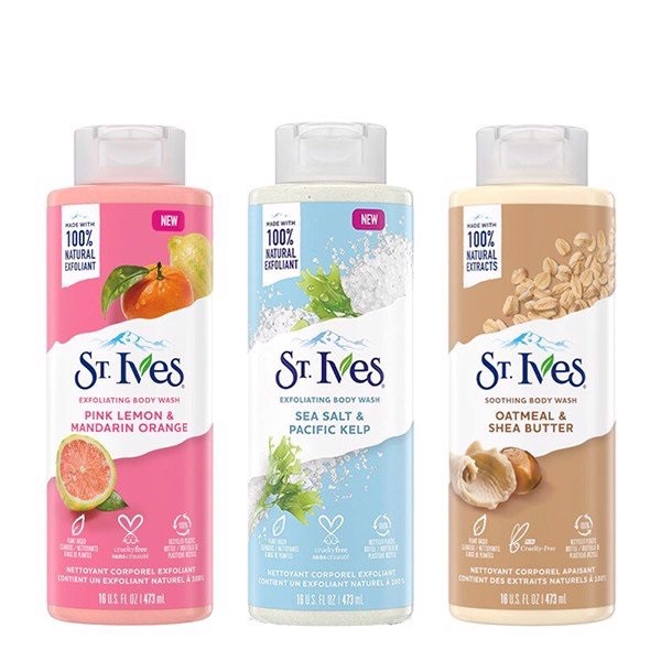 Sữa tắm st.ives thiên nhiên 400ml & 600ml