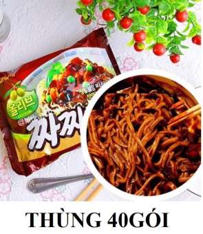 Giá sốc]  Combo 1 thùng 40 gói mì tương đen samyang(tặng 1 con emojii