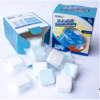 HỘP 12 VIÊN TẨY VỆ SINH LỒNG MÁY GIẶT, SỦI SẠCH VI KHUẨN, TẨY SẠCH CẶN BẨN LỒNG GIẶT