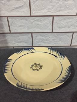 5 Đĩa kiểu xưa xanh 17 cm