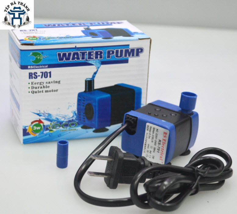 Máy bơm mini rs-701 máy bơm chìm cho bể cá cảnh bể thủy sinh
