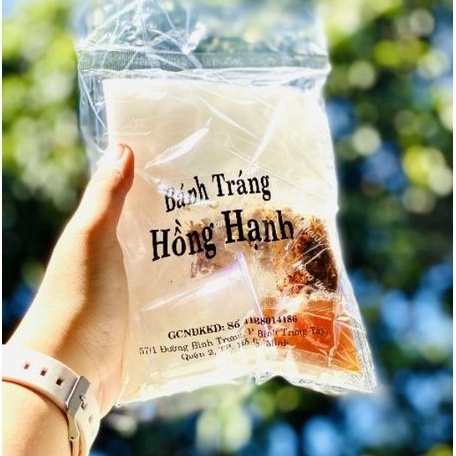 Combo 10 bịch bánh tráng me hồng hạnh ăn siêu ngon