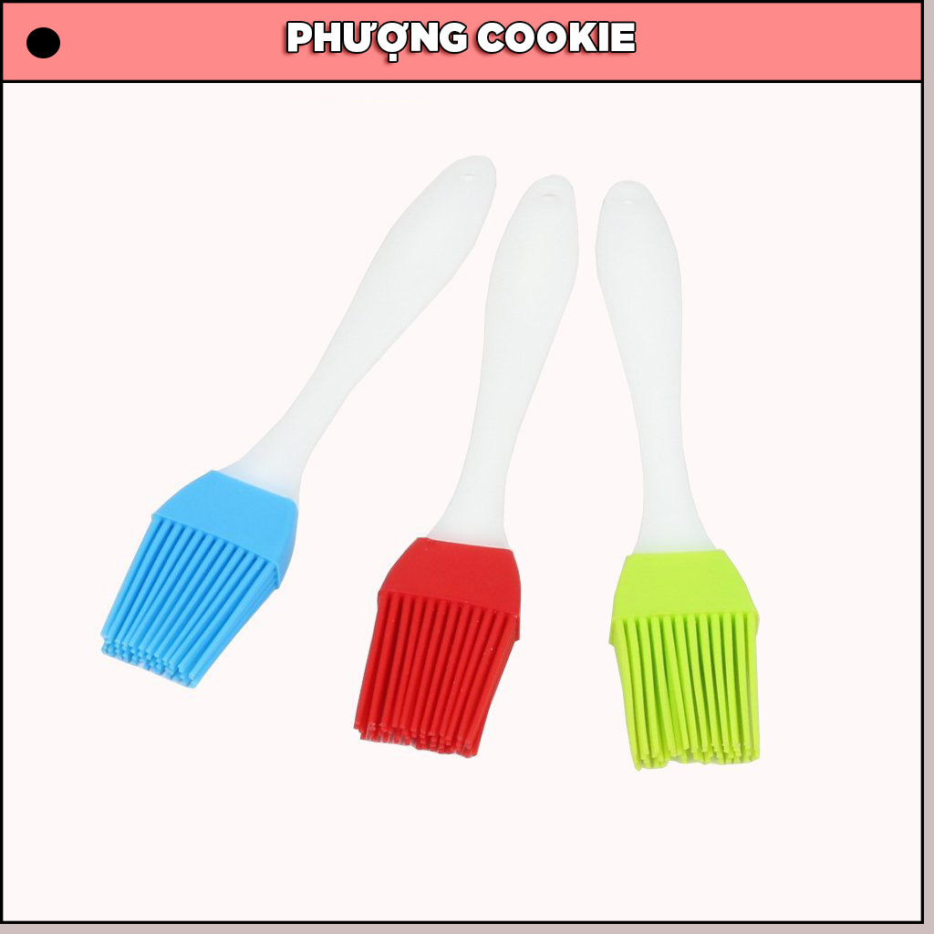 Combo 2 Chổi silicon quét dầu ăn cán rời 16cm