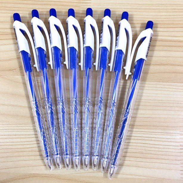 Hộp 50 bút bi mực xanh Ánh Sáng ngòi 0.7mm