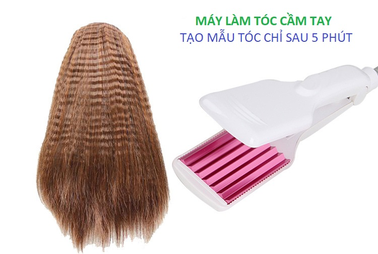 Máy tạo kiểu tóc bấm tóc, duỗi tóc, bấm xù bản lớn dễ dàng tạo được kiểu tóc theo ý muốn