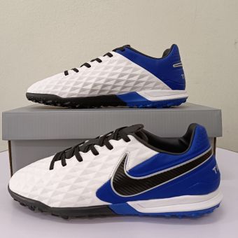Giày Đá Bóng Nike Tiempo Legend VIII Pro TF Trắng Xanh