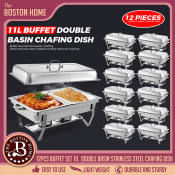 BOSTON HOME Chafing Dish Set - Stainless Food Warmer