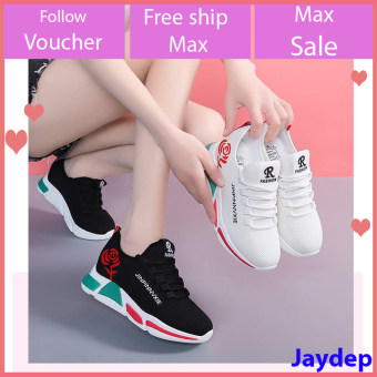 Giày sneaker thể thao nữ buộc dây phong cách hàn quốc V179