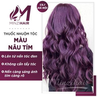 Nhuộm Tóc Màu Nâu Tím - [LÊN TỪ NỀN TÓC NÂU] Kèm Feedback Thật 100%