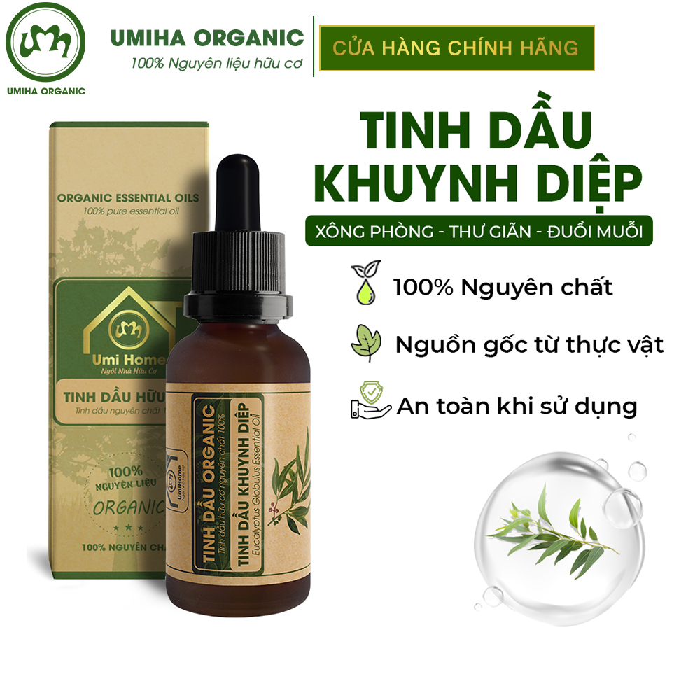 Tinh dầu Khuynh Diệp hữu cơ UMIHA nguyên chất | Eucalyptus Essential Oil 100% Organic 10ml
