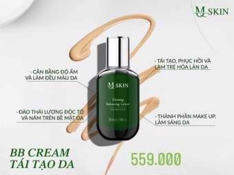 Tái tạo da BB Cream Mq Skin thay da dưỡng da căng bóng make up chống nắng xóa nám thâm sạm da không đều màu 30ml mẫu mới