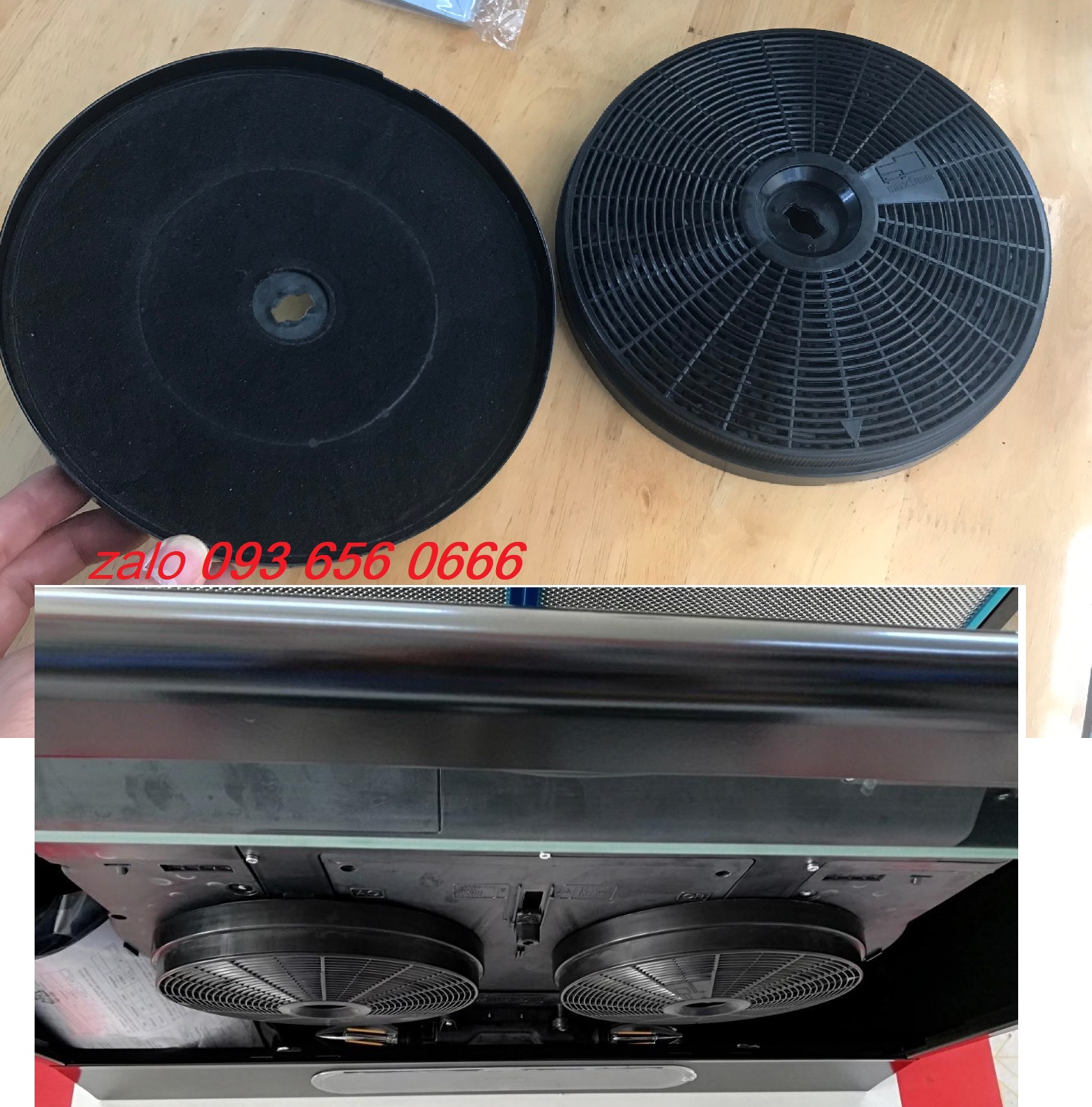 Bộ 2 vỉ than hoạt tính máy hút mùi Torino