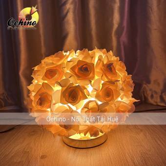 Đèn Hoa Hồng Mẫu Chân Vàng Bệt Trang Trí Decor Phòng Ngủ Phòng Cưới (Ảnh Và Video Shop Chụp)