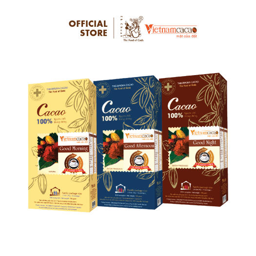 Bột cacao nguyên chất 100% không đường Good Morning/Good Afternoon/Good Evening – Vinacacao