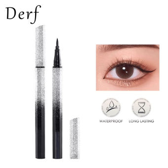 Derf Waterproof Black Eyeliner Pencil 24 Hour Long Lasting / Waterproof Starry Sky Eyeliner Pencil