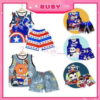 Đồ bộ mặc nhà QUẦN ĐÙI - ÁO BA LỖ cho bé trai bé gái phom từ 5kg đến 47kg chất thun mềm mịn mát in hoạt hình SIÊU NHÂN con cọp pikachu doremon kitty 💥 Đồ bộ gia đình 💥 Đồ bộ nhóm tập thể DBRBSN FULL SIZE