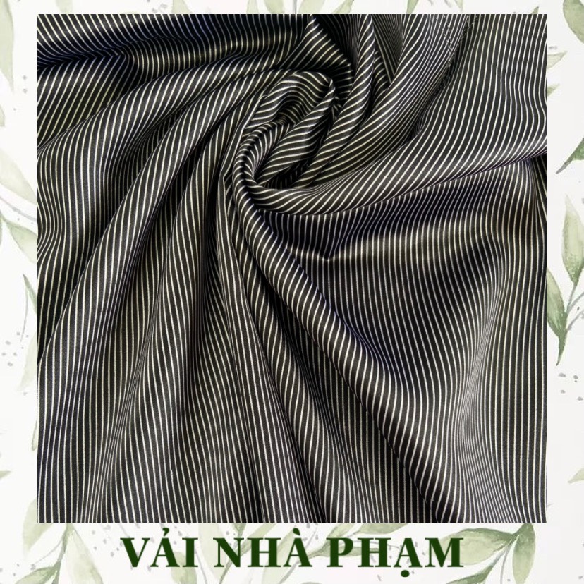 Phi lụa sọc nhỏ - khổ vải 1.2m - vải nhà phạm
