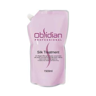 Kem hấp ủ tóc, hấp dầu lạnh Obsidian siêu mượt Silk Treatment Hàn Quốc 1.5 Lít