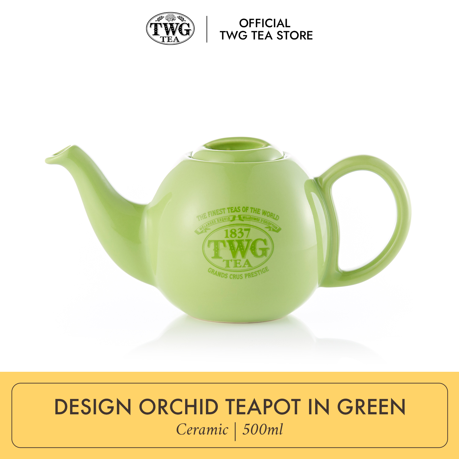 TWG Tea | Design Orchid Teapot in Ceramic in Sea Green | Lazada Singapore