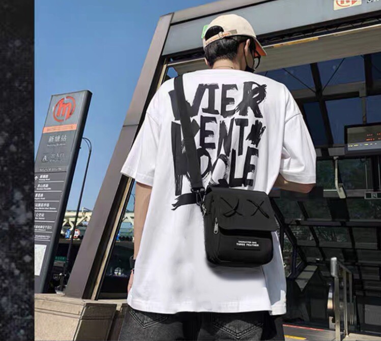 Túi đeo chéo nam, túi đeo chéo nữ đi chơi, đi dụ lich siêu cá tính, túi đeo chéo unisex vải canvas dây đeo dù bên chắc