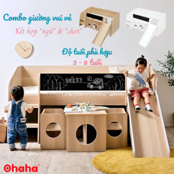 Giường Tầng  Xếp Gọn Trẻ Em Cao Cấp OHAHA - 001