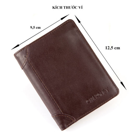 Ví Nam, Bóp Nam da thật dáng đứng VD.268 Bảo hành 12 tháng