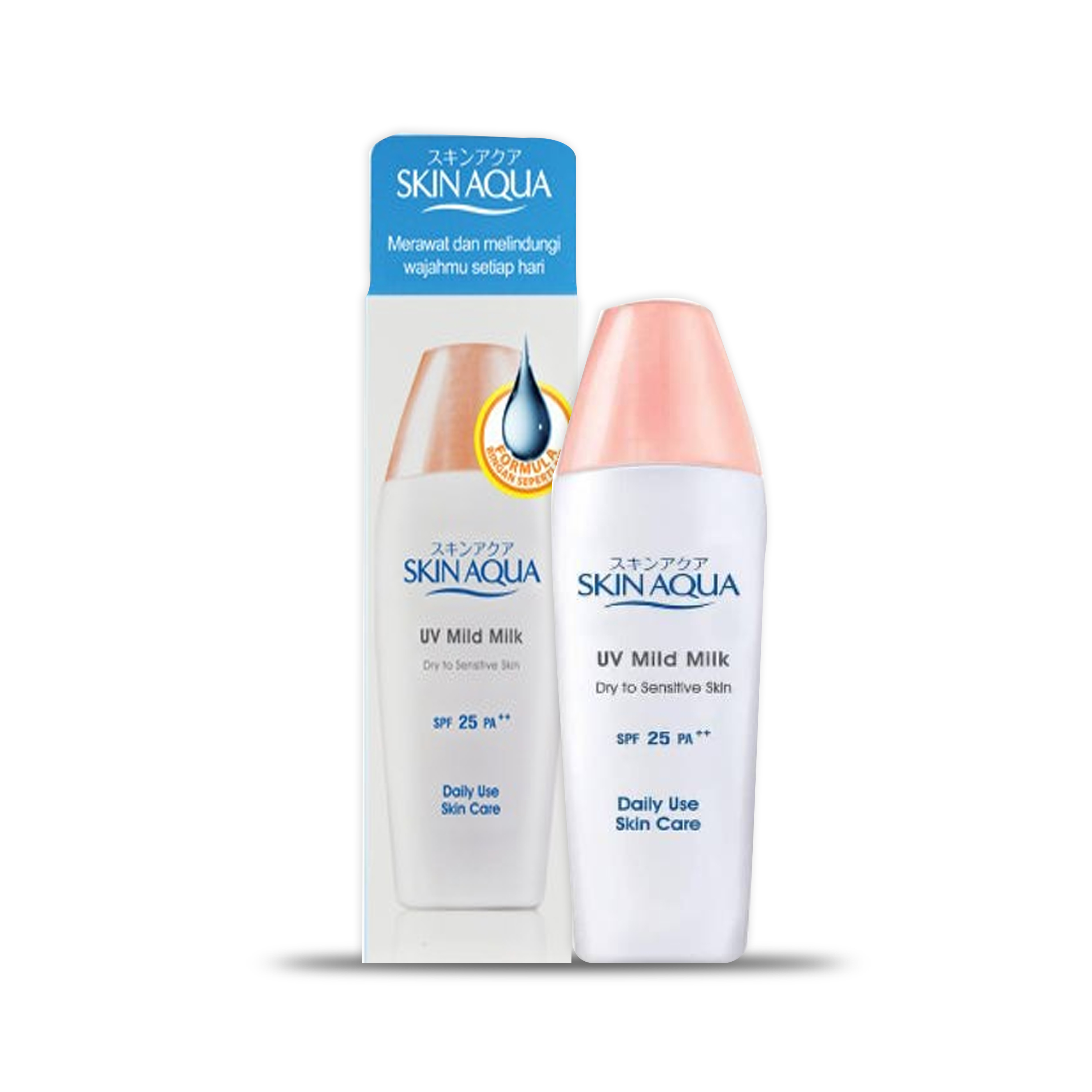 Skin Aqua UV Mild Milk SPF 25 PA++ 40 gr - Pelembab Kulit Kering Sensitif