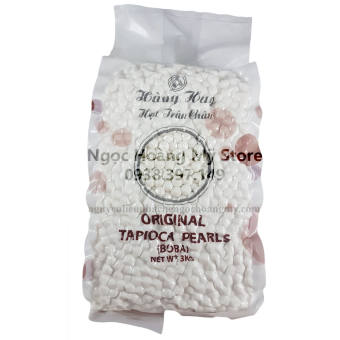 Trân Châu Bạch Ngọc Hàng Huy - ( Trân Châu Bạch Ngọc Dou Xian ) - Túi 3Kg - Thùng 6 Túi - Làm tăng thêm hương vị cho ly trà sữa của bạn