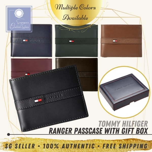 blue tommy hilfiger wallet