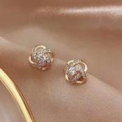 A&J High quality rose gold plated Crystal women's Earrings