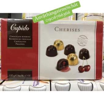 Socola Nhân Cherry Cupido Bỉ Hộp 132 gram