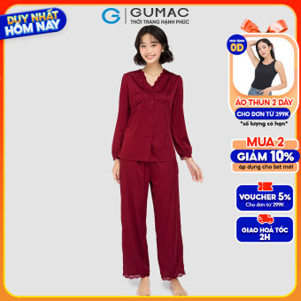 Set dài phối đăng ten thời trang GUMAC SC10058